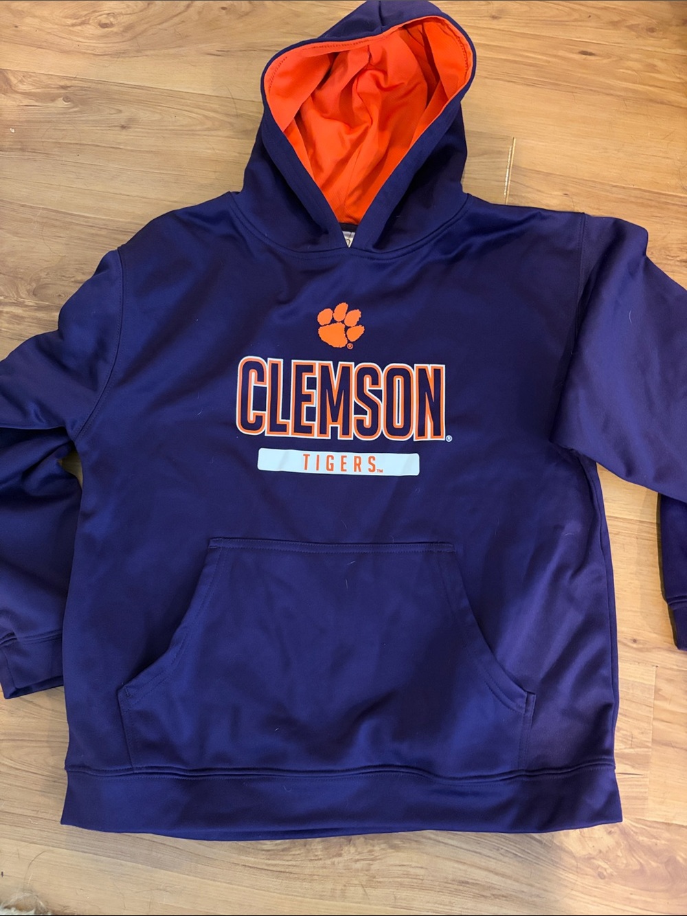 Kids Purple & Orange Hooded Sweatshirt